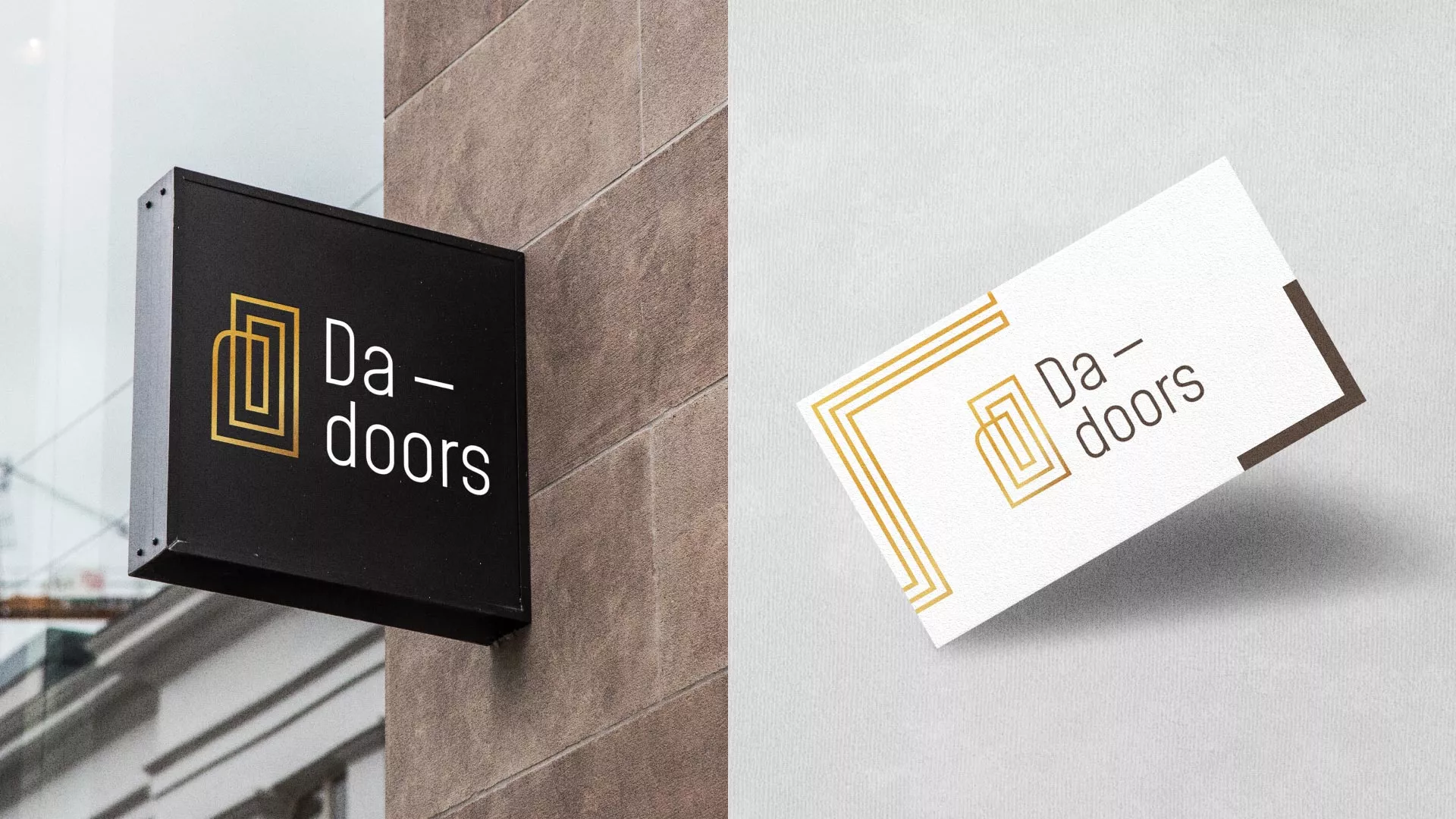 Разработка логотипа для компании «DA-DOORS» в Мичуринске